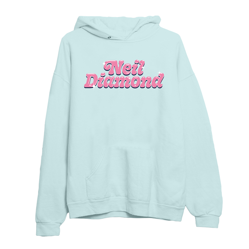 Blue Heart Frame Hoodie Front