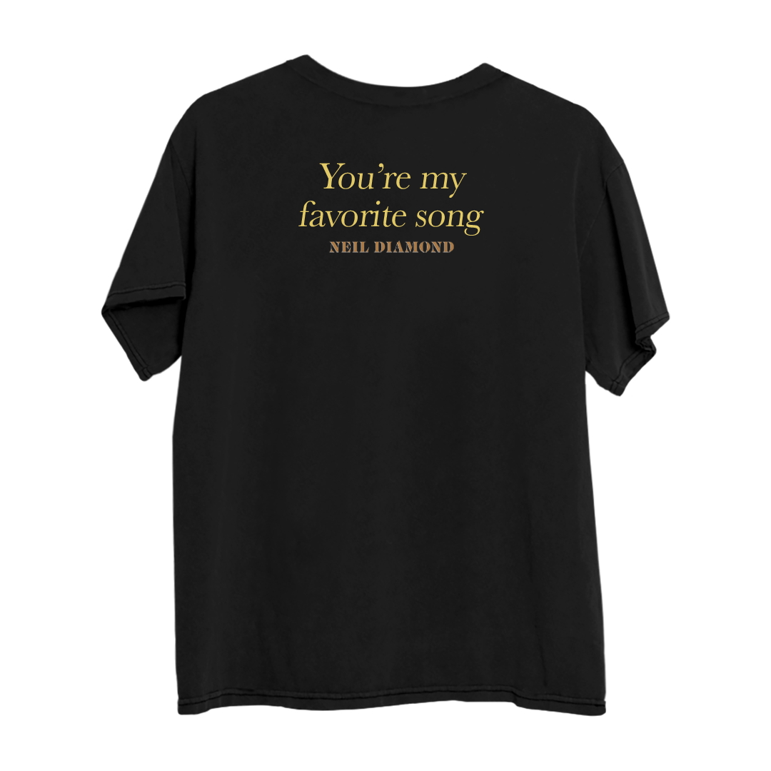You're My Favorite Song Lyric T-Shirt - Back