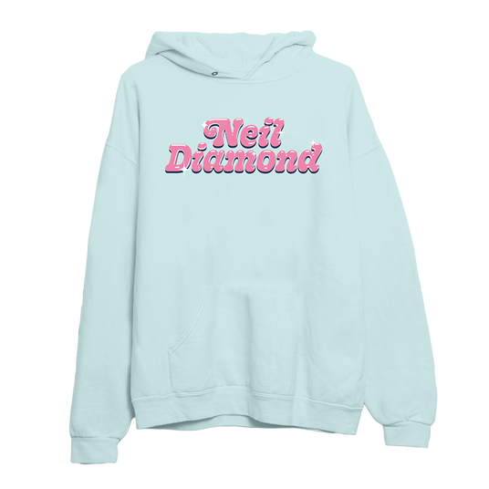Blue Heart Frame Hoodie Front