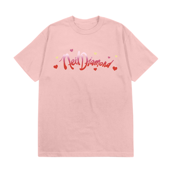Pink Logo Heart TShirt Neil Diamond Official Store